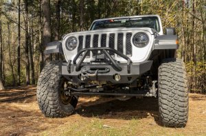 Jeep Gladiator Bumper - Front - Rugged Ridge - HD Stubby - Satin Black - `20-`22